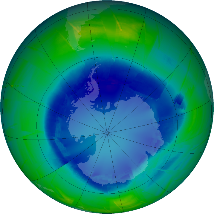 Ozone Map 2009-08-22